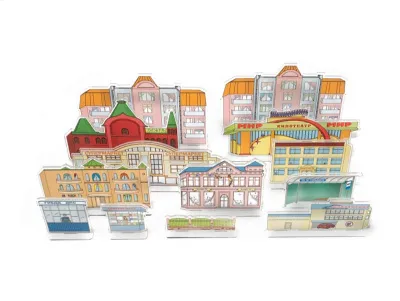 Настольно-напольная игра (магнитно-маркерный макет) «Азбука дорог» с комплектом тематических магнитов_6