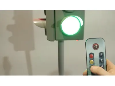 А3014 Электрифицированная модель транспортного и пешеходного светофоров с «Виртуальным учителем»