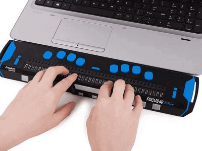 Портативный тактильный дисплей Брайля Focus 40 Blue V