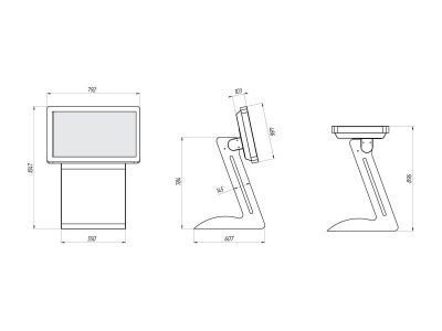 Интерактивный сенсорный стол Huragan Mini 32"