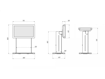 Интерактивный сенсорный стол Prototype D Mini 32"